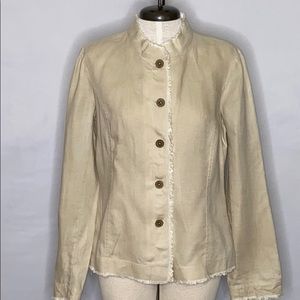 Saks 5th Avenue Threads Linen Button Front Jacket